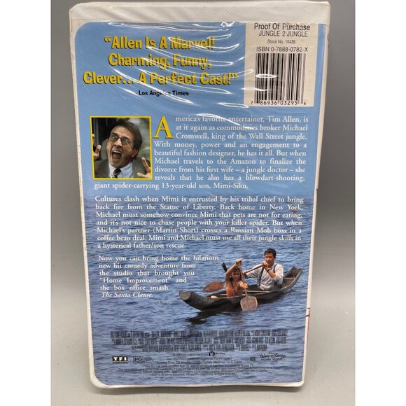 jungle 2 jungle VHS Walt Disney Tim Allen rated PG 105 minutes English READ - Picture 2 of 4